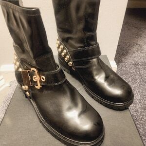 Giuseppe Zanotti leather bootie size 40 Black